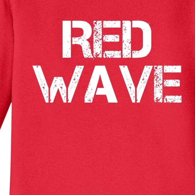 Red Wave Republican Baby Long Sleeve Bodysuit