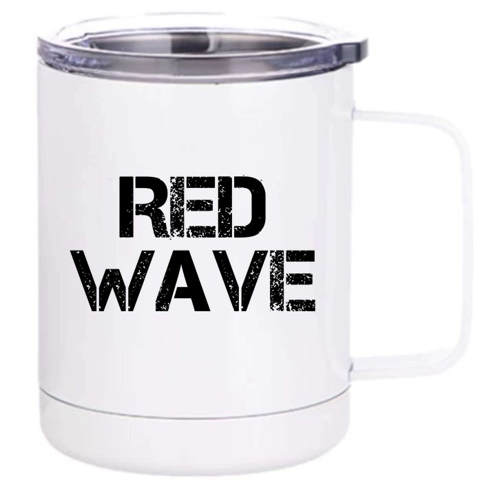 Red Wave Republican Front & Back 12oz Stainless Steel Tumbler Cup