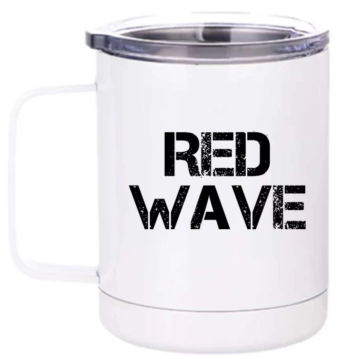 Red Wave Republican Front & Back 12oz Stainless Steel Tumbler Cup