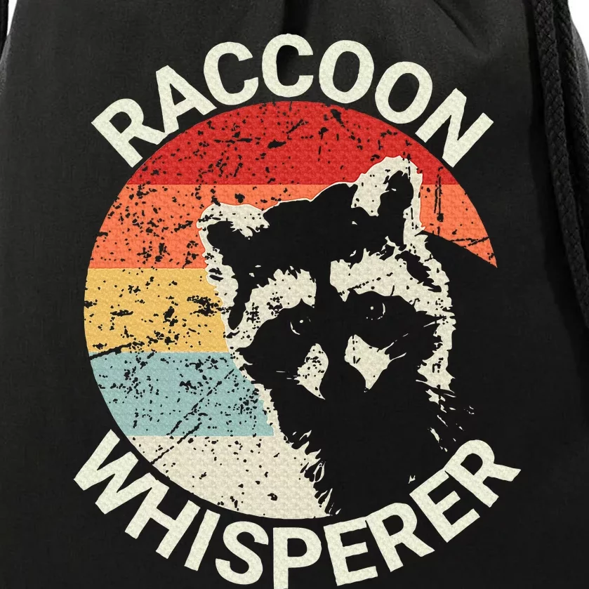 Raccoon Whisperer Raccoon Feeder Love Raccoons Pet Raccoon Drawstring Bag