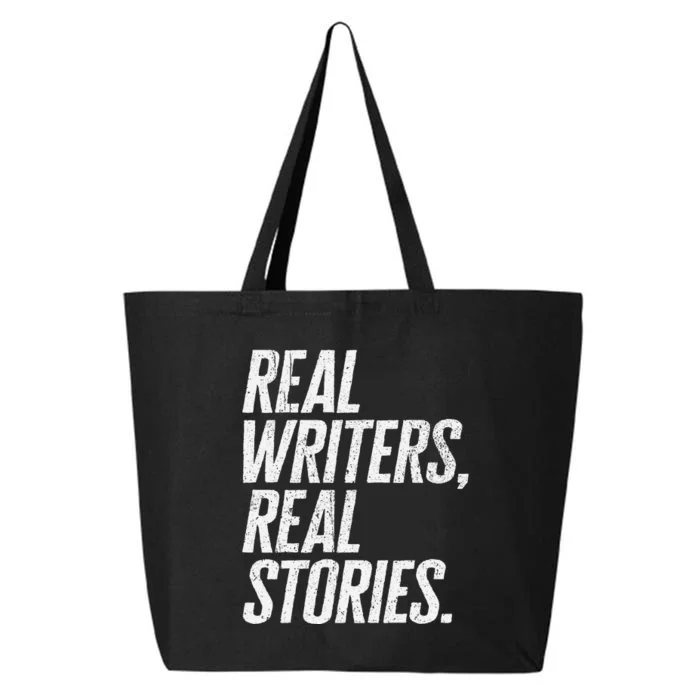 Real Writers Real Stories WGA Writers Guild America Strike 25L Jumbo Tote