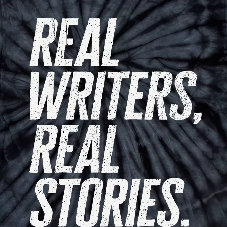 Real Writers Real Stories WGA Writers Guild America Strike Tie-Dye T-Shirt