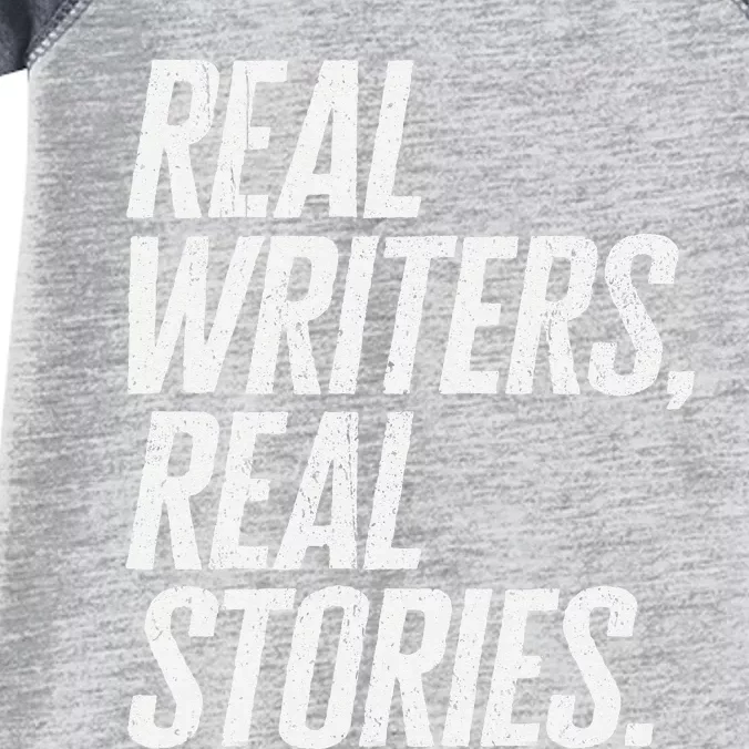 Real Writers Real Stories WGA Writers Guild America Strike Infant Baby Jersey Bodysuit