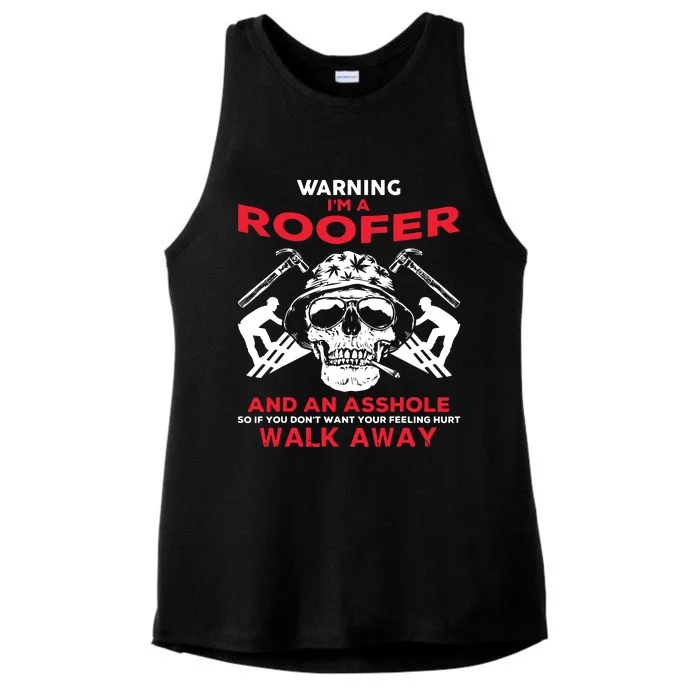 Roofer Work Roofing Ladies Tri-Blend Wicking Tank