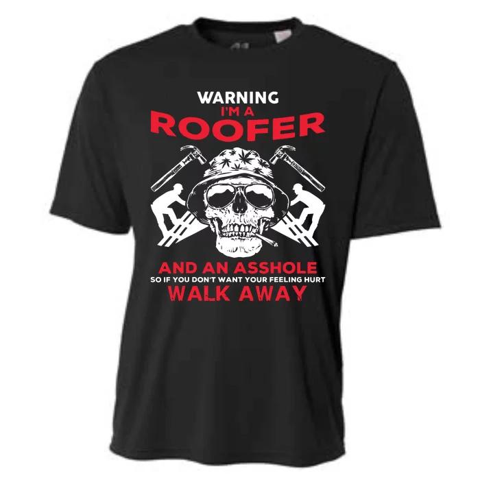 Roofer Work Roofing Cooling Performance Crew T-Shirt