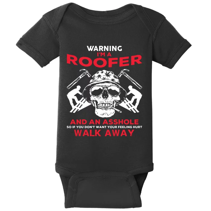 Roofer Work Roofing Baby Bodysuit