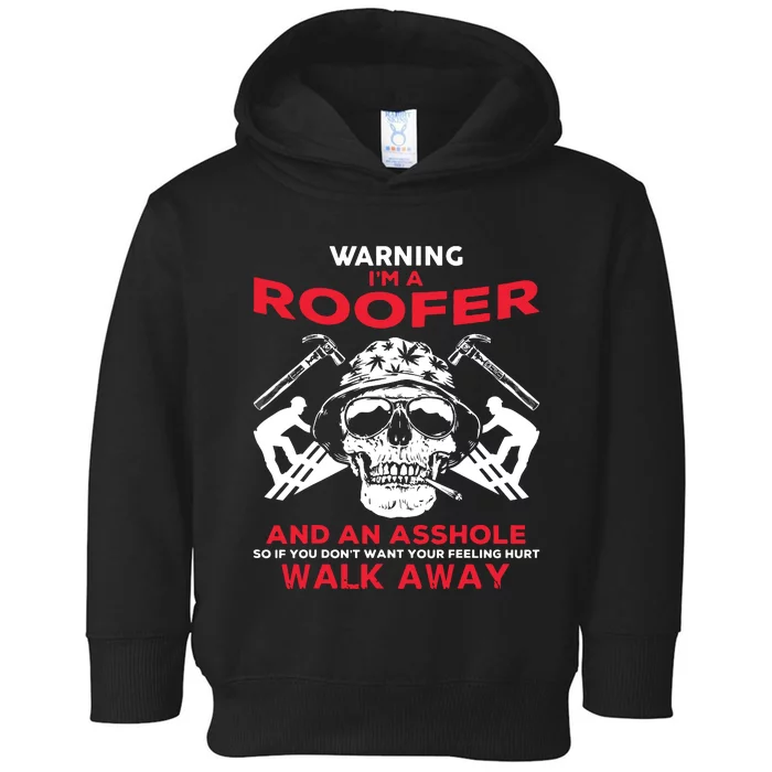 Roofer Work Roofing Toddler Hoodie