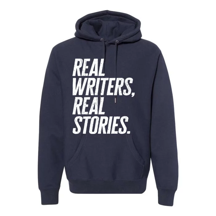 Real Writers Real Stories WGA Writers Guild America Strike Premium Hoodie