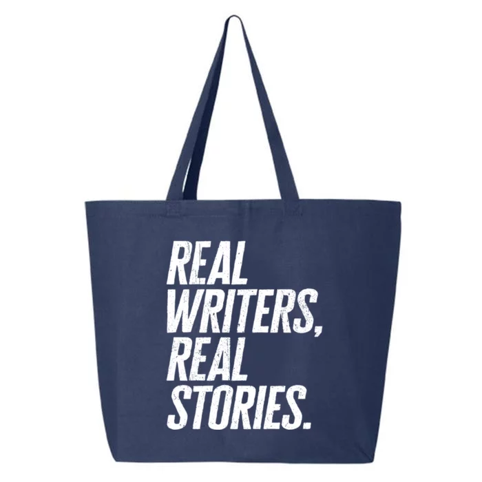 Real Writers Real Stories WGA Writers Guild America Strike 25L Jumbo Tote