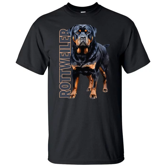 Rottweiler Watercolor Tall T-Shirt