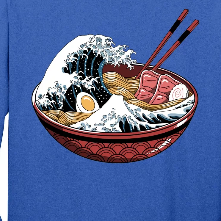 Ramen Waves Tall Long Sleeve T-Shirt