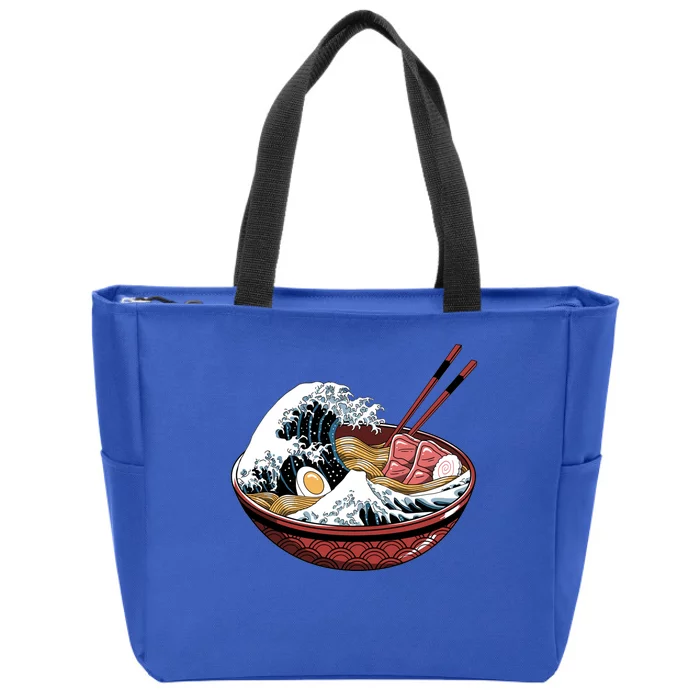 Ramen Waves Zip Tote Bag