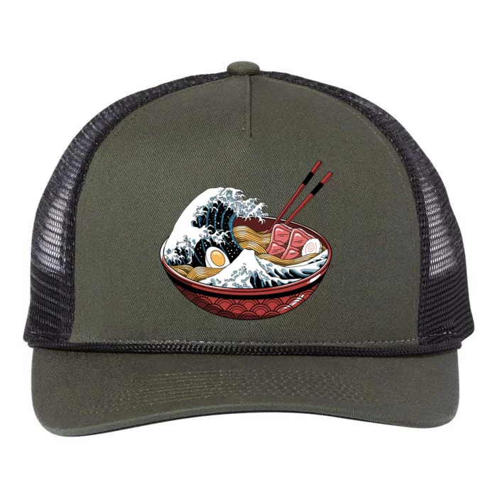 Ramen Waves Retro Rope Trucker Hat Cap