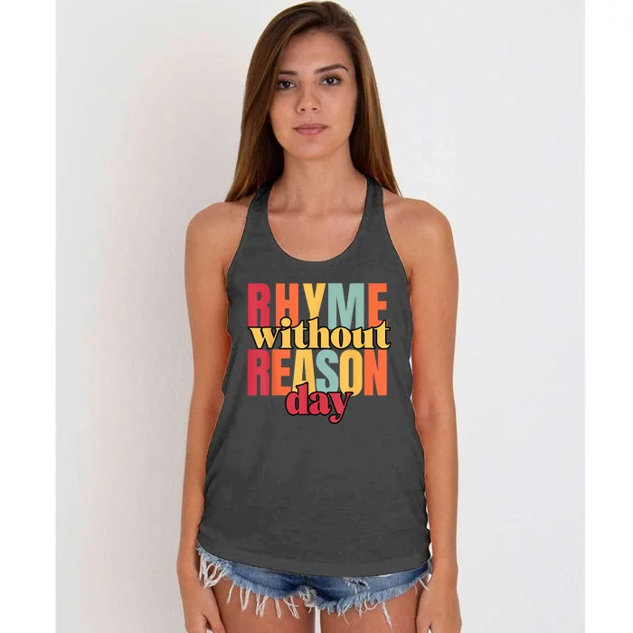 Rhyme Without Reason Women's Knotted Racerback Tank