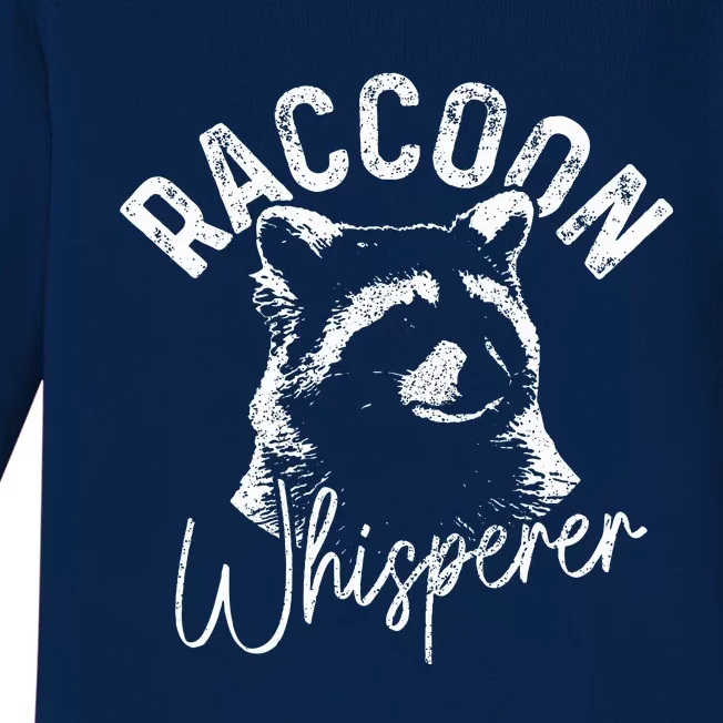 Raccoon Whisperer Racoon Baby Long Sleeve Bodysuit