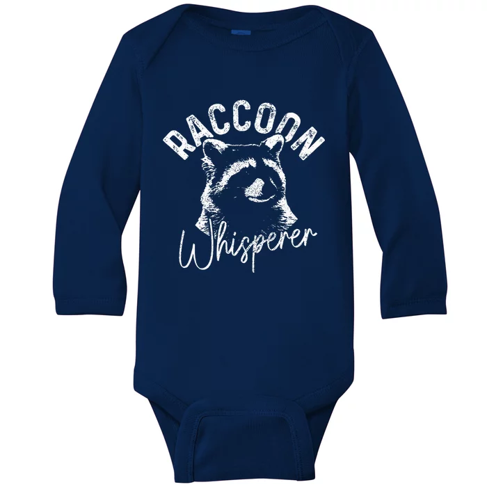 Raccoon Whisperer Racoon Baby Long Sleeve Bodysuit