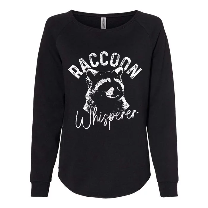 Raccoon Whisperer Racoon Womens California Wash Sweatshirt