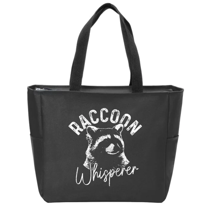 Raccoon Whisperer Racoon Zip Tote Bag