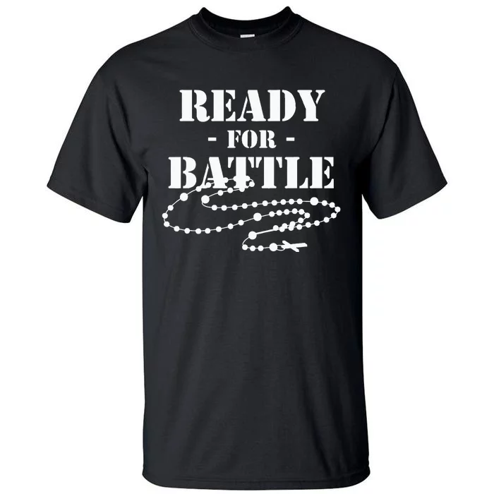 Rosary Warrior Ready For Battle Of Lepanto Rosaries Catholic Tall T-Shirt