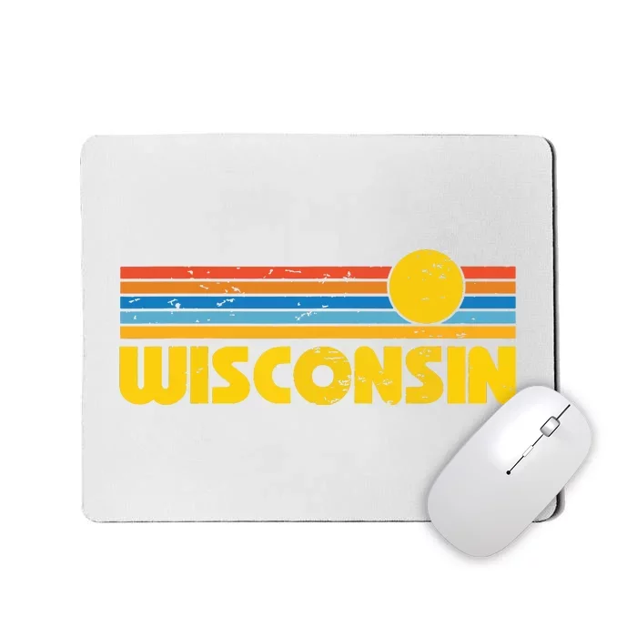 Retro Wisconsin Sunset Vintage Throwback Women Mousepad