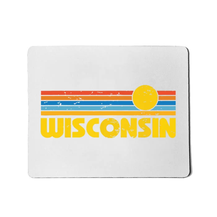 Retro Wisconsin Sunset Vintage Throwback Women Mousepad