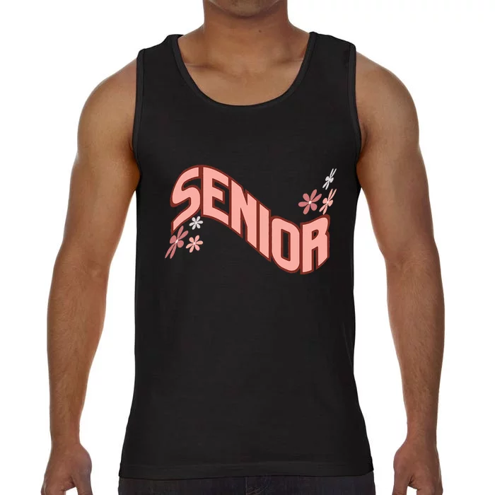 Retro Wavy Senior Class of 2024High School College Graduate Comfort Colors® Tank Top