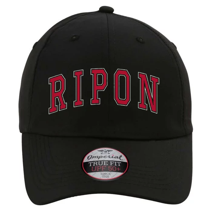 Ripon Wisconsin Souvenir College Style Red Text The Original Performance Cap