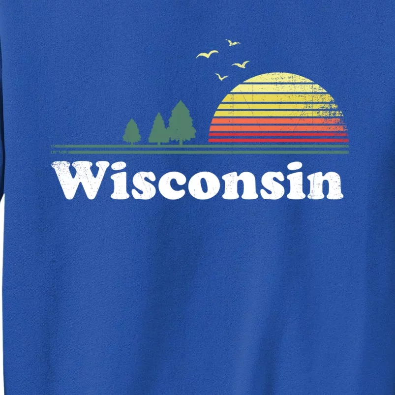 Retro Wisconsin State Park Wi Home Design Cute Gift Tall Sweatshirt