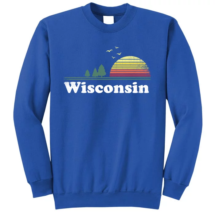 Retro Wisconsin State Park Wi Home Design Cute Gift Tall Sweatshirt