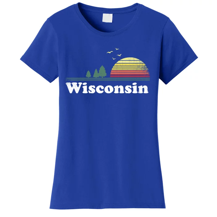 Retro Wisconsin State Park Wi Home Design Cute Gift Women's T-Shirt