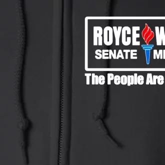 Royce White Senate Mn 2024 The People Are Coming Full Zip Hoodie