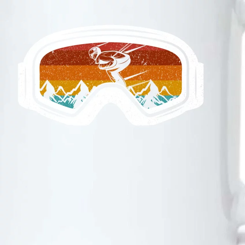 Retro Winter Ski Goggles Snowboard Goggles Gift Black Color Changing Mug