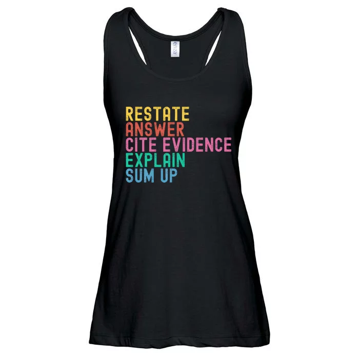 Races Writing Strategy Funny Text Evidence English Teacher Ladies Essential Flowy Tank