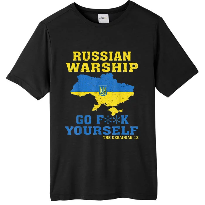 Russian War Ship Go F Yourself ChromaSoft Performance T-Shirt