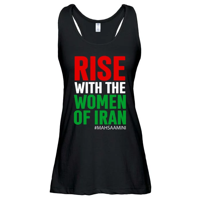 RISE WITH THE WOMEN OF IRAN Women Life Freedom Stand With Women Ladies Essential Flowy Tank