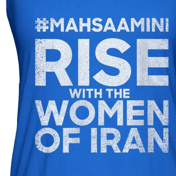 RISE WITH THE WOMEN OF IRAN #Mahsaamini Ladies Essential Flowy Tank