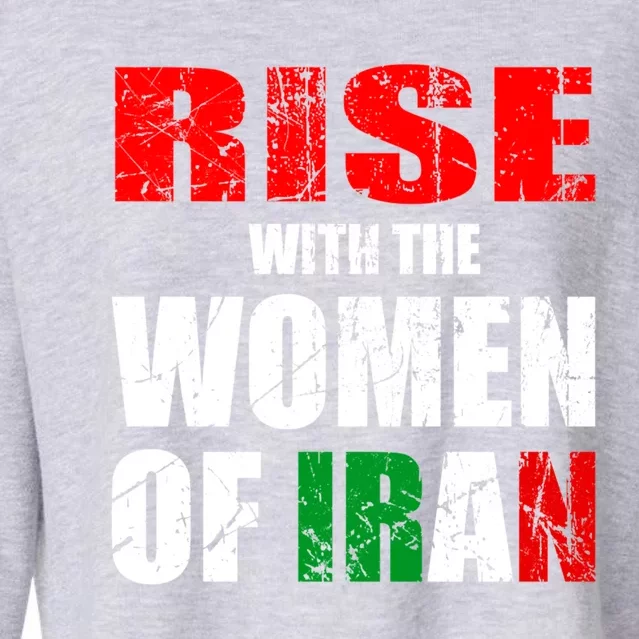 Rise With The Of Iran Life Freedom Gift Cropped Pullover Crew