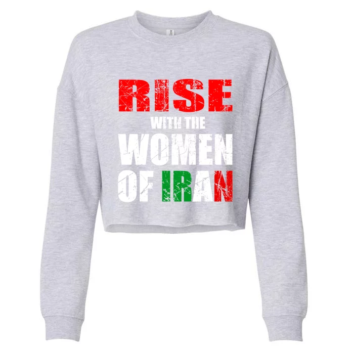 Rise With The Of Iran Life Freedom Gift Cropped Pullover Crew