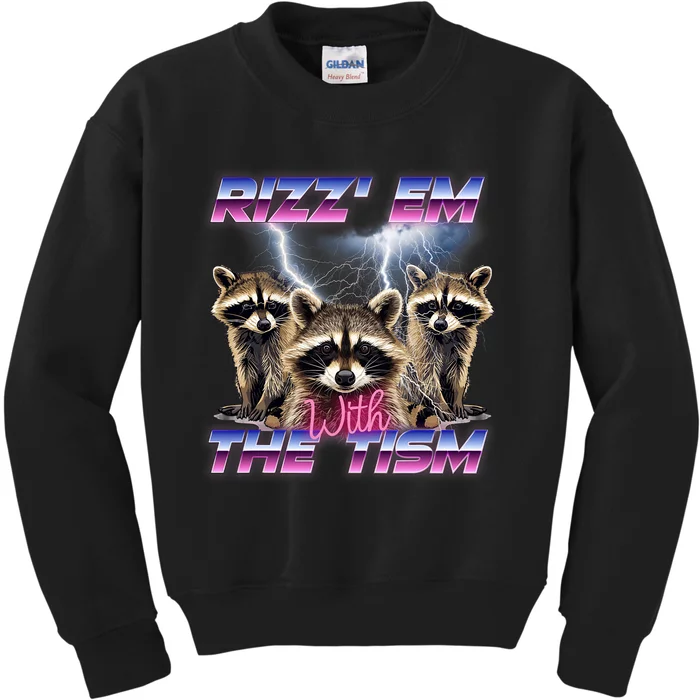 Rizzem With Tism Kids Sweatshirt