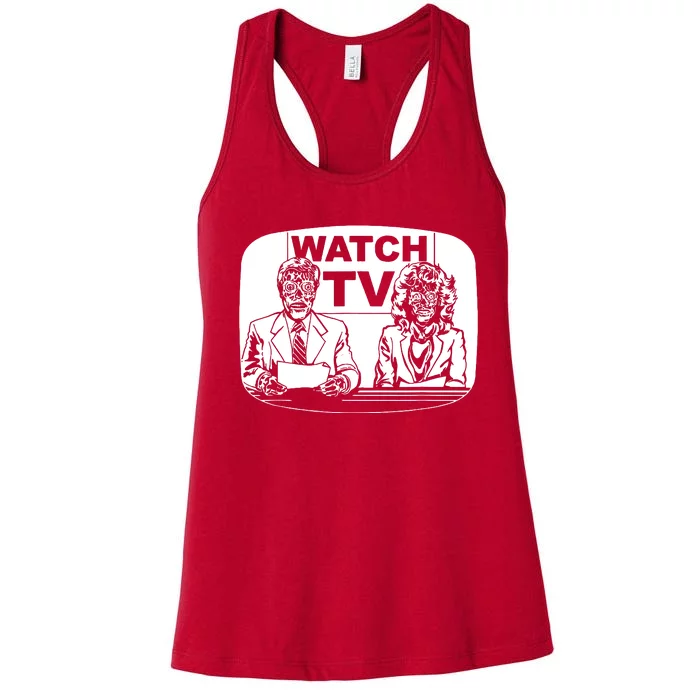 Retro Watch Tv Women's Racerback Tank