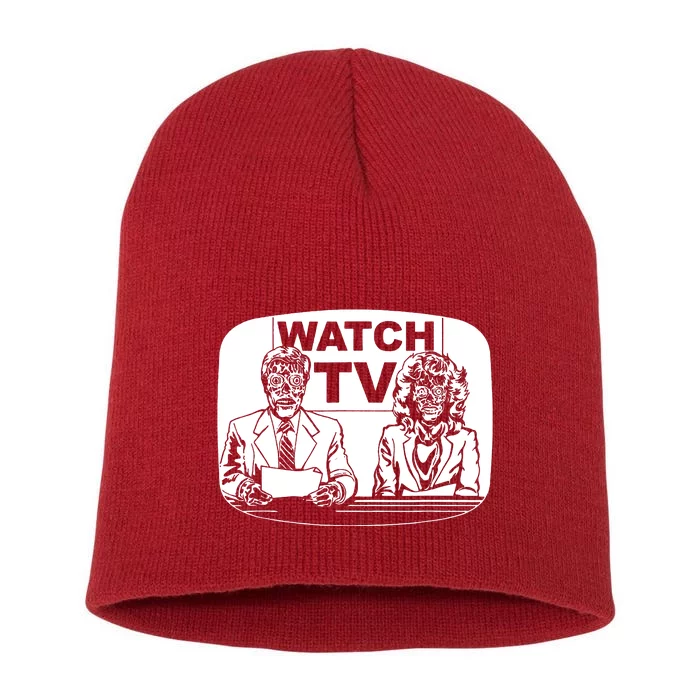 Retro Watch Tv Short Acrylic Beanie