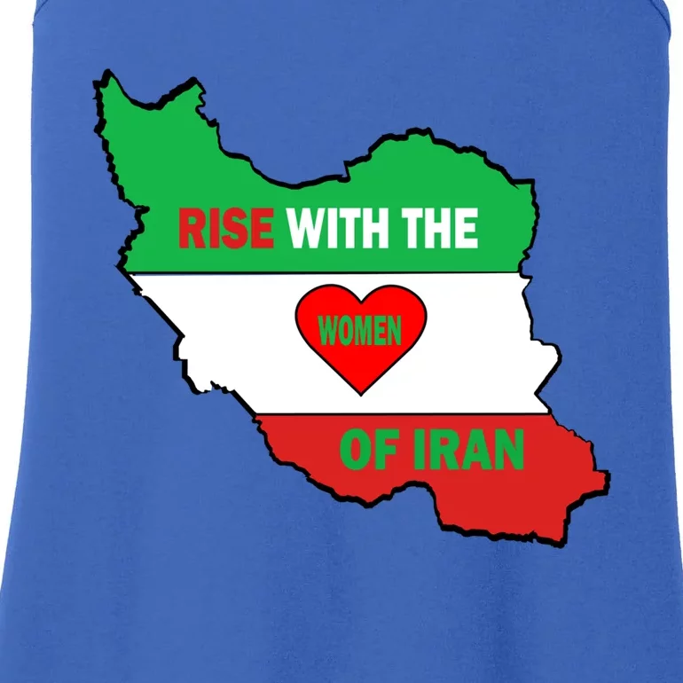 Rise With The Of Iran Freedom Flag Great Gift Ladies Essential Tank