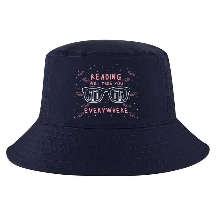 Reading Will Take You Everywhere Reader Library Literary Gift Cool Comfort Performance Bucket Hat