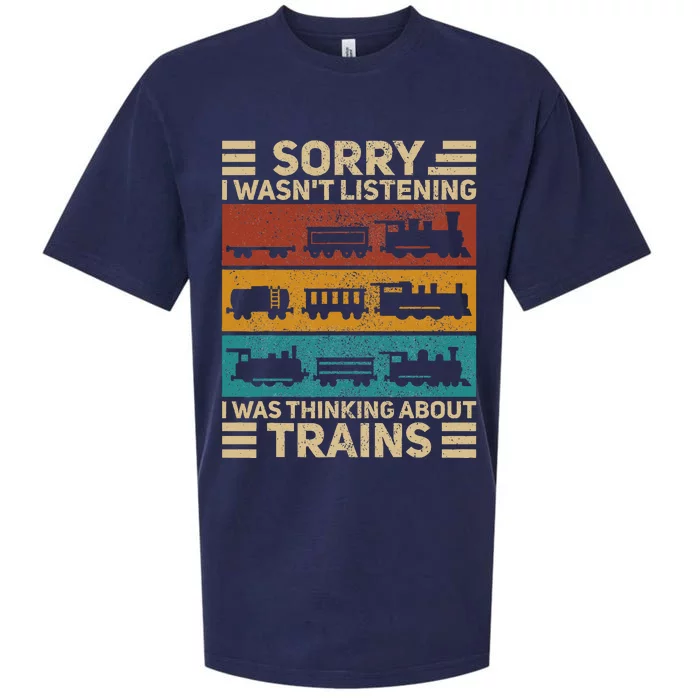 Retro Wagon Train Lover Model Railroad Conductor Sueded Cloud Jersey T-Shirt