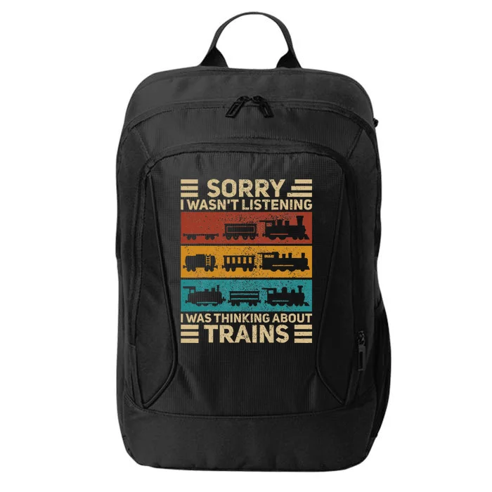 Retro Wagon Train Lover Model Railroad Conductor City Backpack