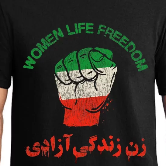 RISE WITH THE WOMEN OF IRAN Women Life Freedom Pajama Set