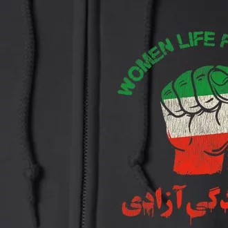 RISE WITH THE WOMEN OF IRAN Women Life Freedom Full Zip Hoodie