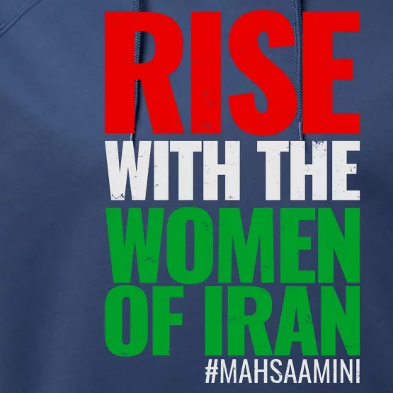 Rise With The Women Of Iran #Mahsa Amini Performance Fleece Hoodie