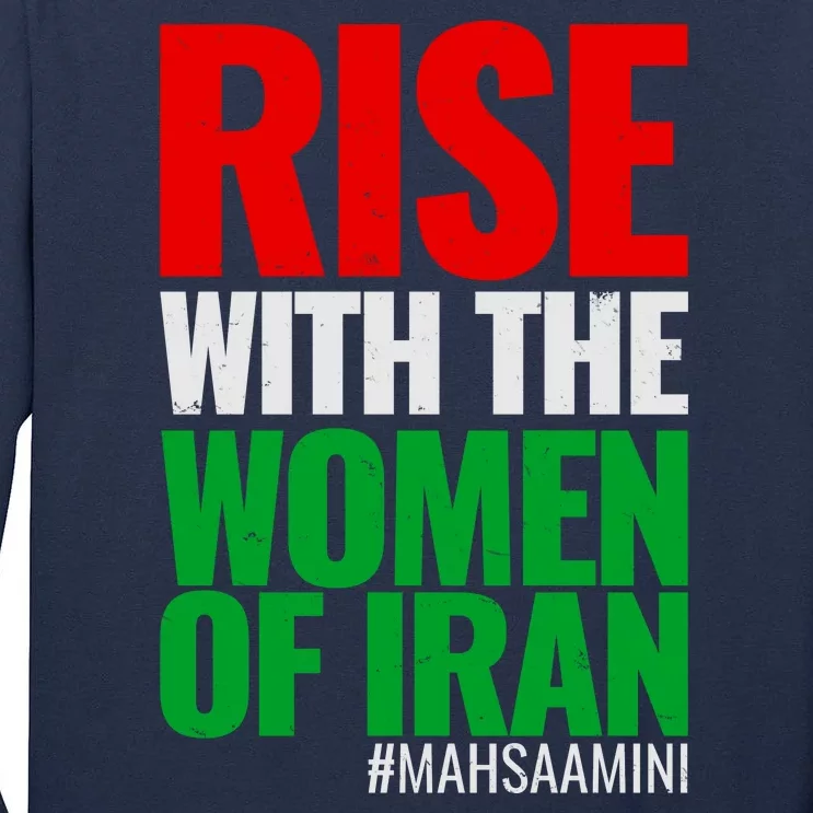 Rise With The Women Of Iran #Mahsa Amini Tall Long Sleeve T-Shirt