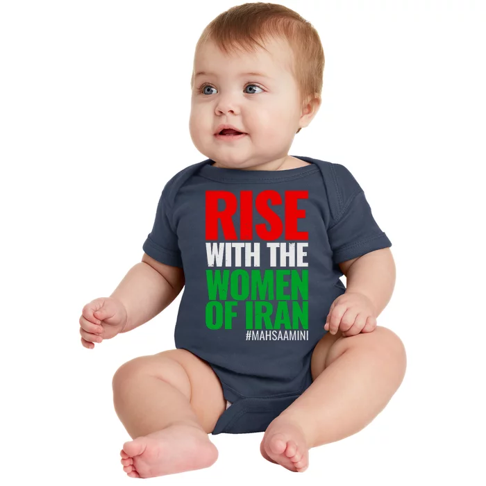 Rise With The Women Of Iran #Mahsa Amini Baby Bodysuit